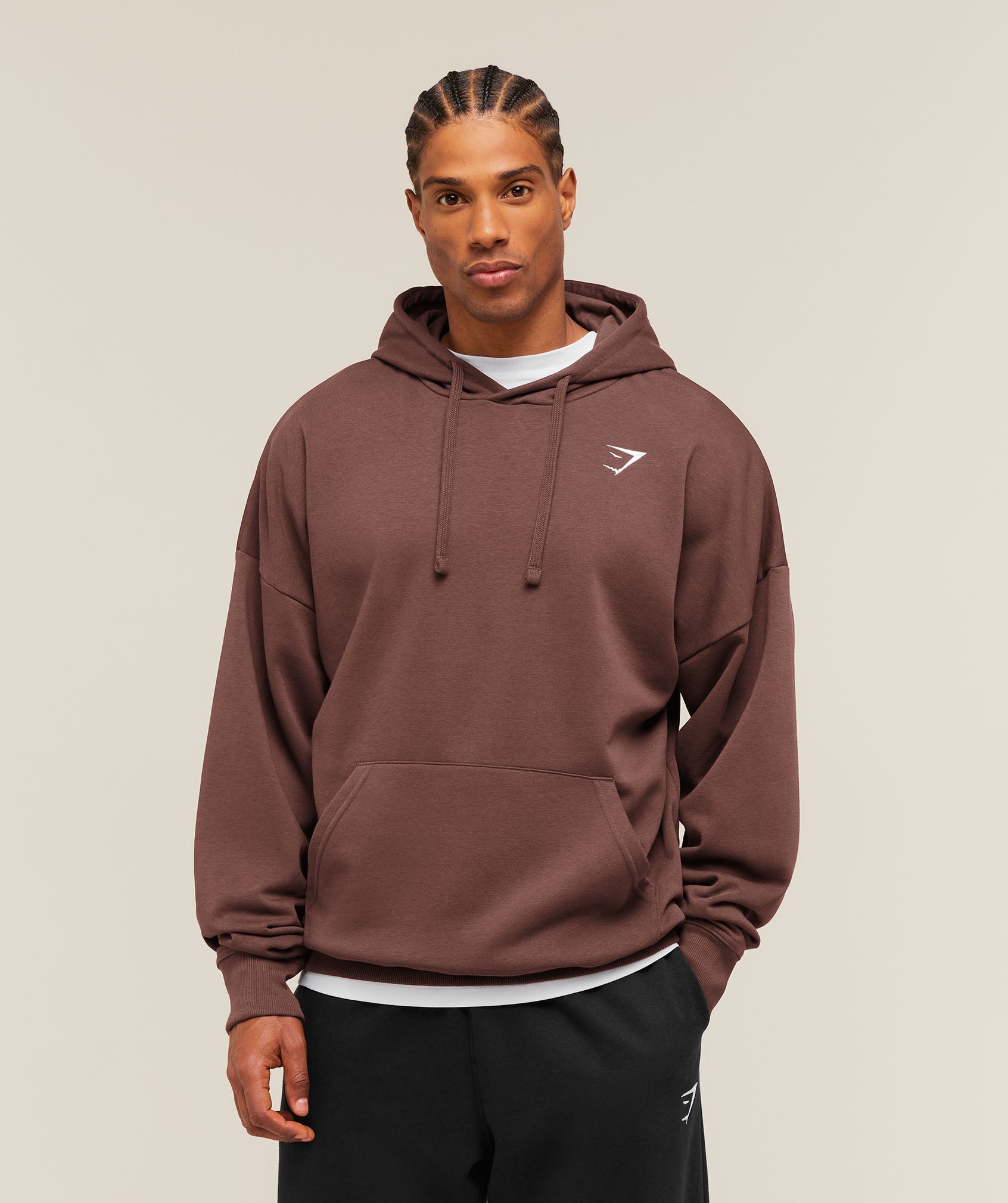 Crest Oversized Hoodie - Espresso Brown — imagem 1