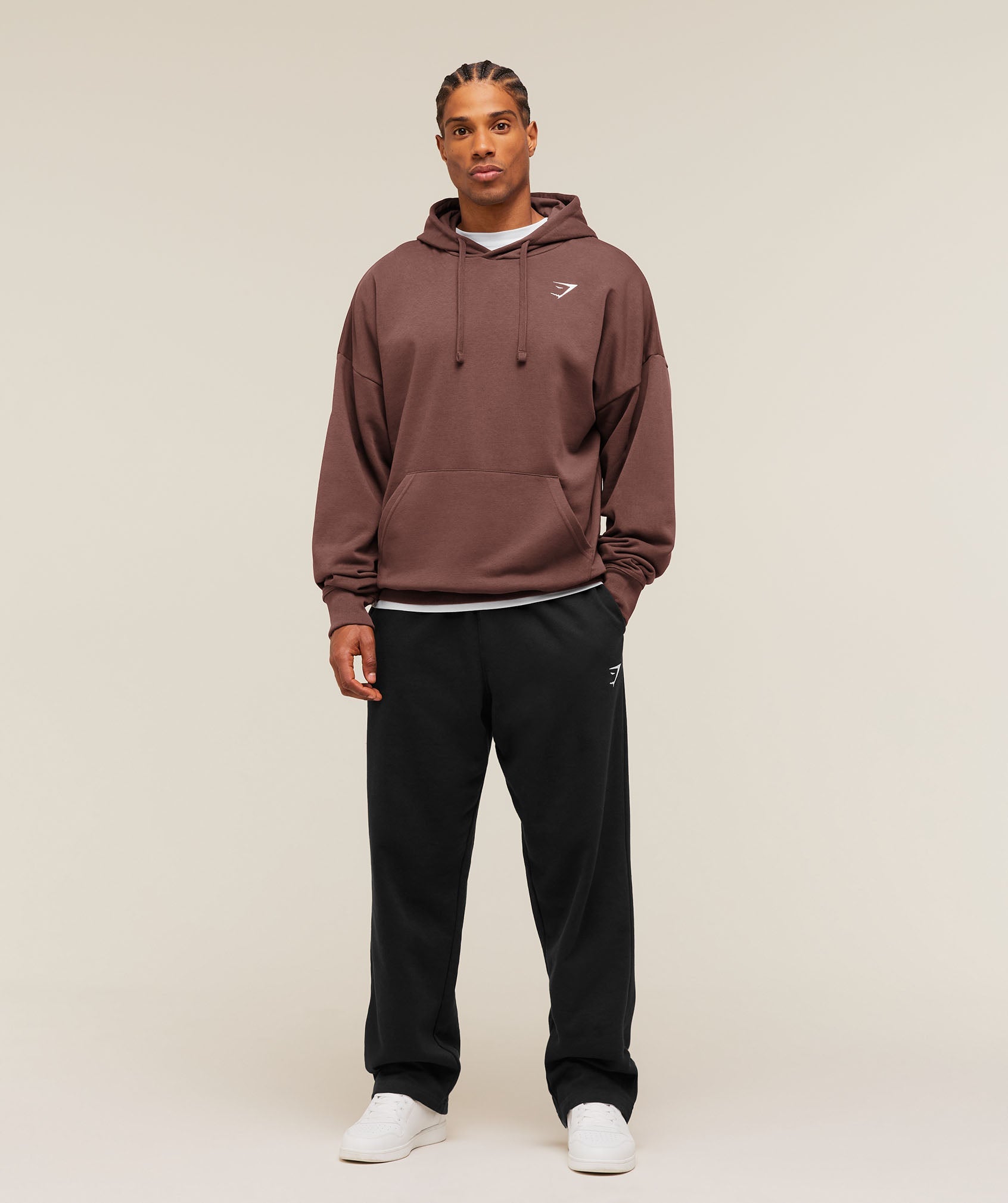 Crest Oversized Hoodie - Espresso Brown — imagem 5