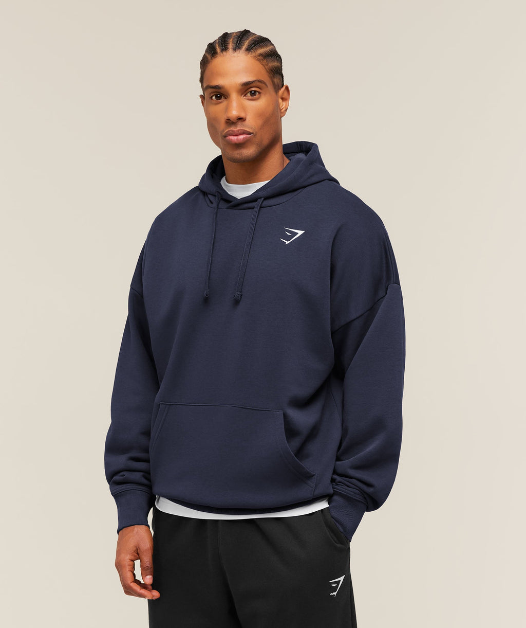 Crest Oversized Hoodie - Heavy Blue — imagem 3