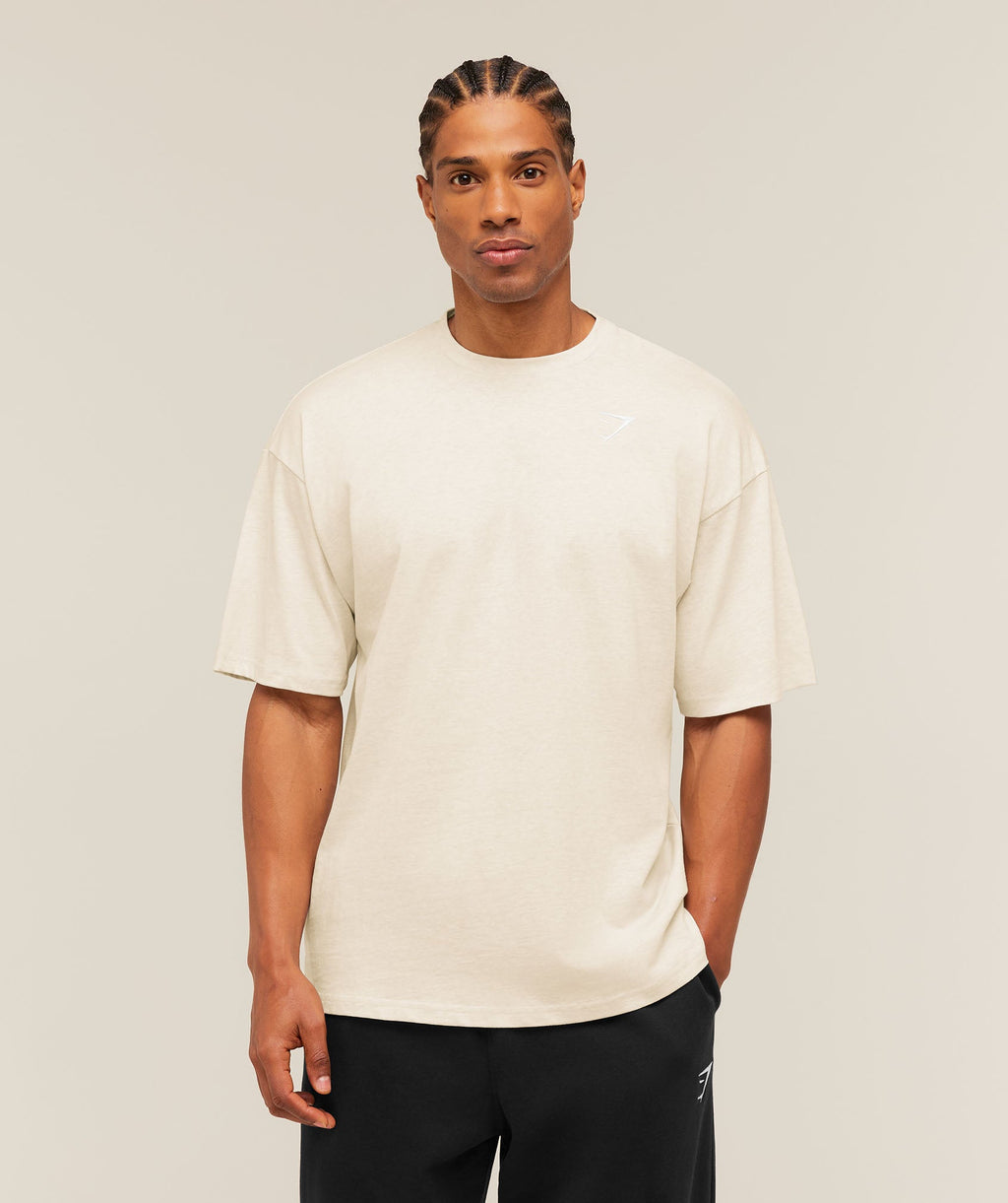 Crest Oversized T-Shirt - Bros Chalk Marl — imagem 6