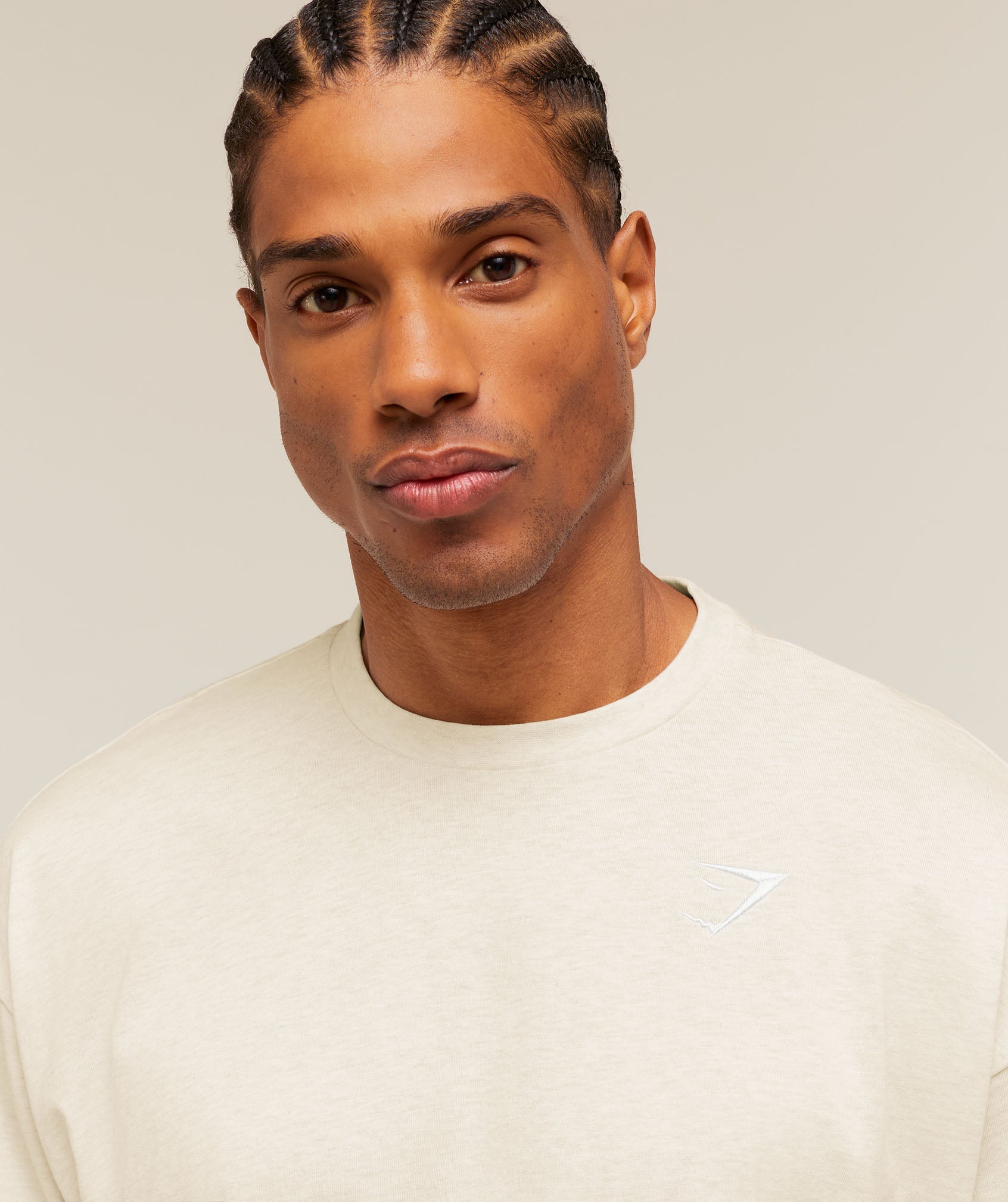 Crest Oversized T-Shirt - Bros Chalk Marl — imagem 5