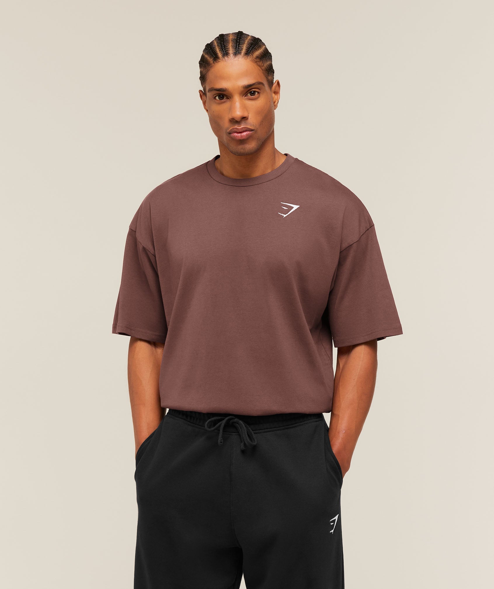Crest Oversized T-Shirt - Espresso Brown — imagem 1