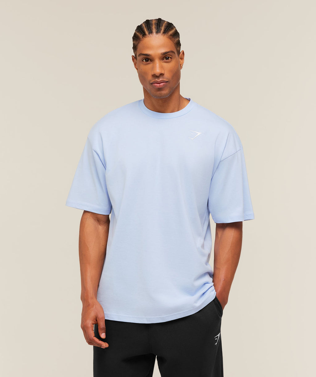 Crest Oversized T-Shirt - Tranquil Blue — imagem 6