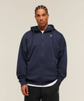 Crest Oversized Zip Up Hoodie - Heavy Blue — imagem 1