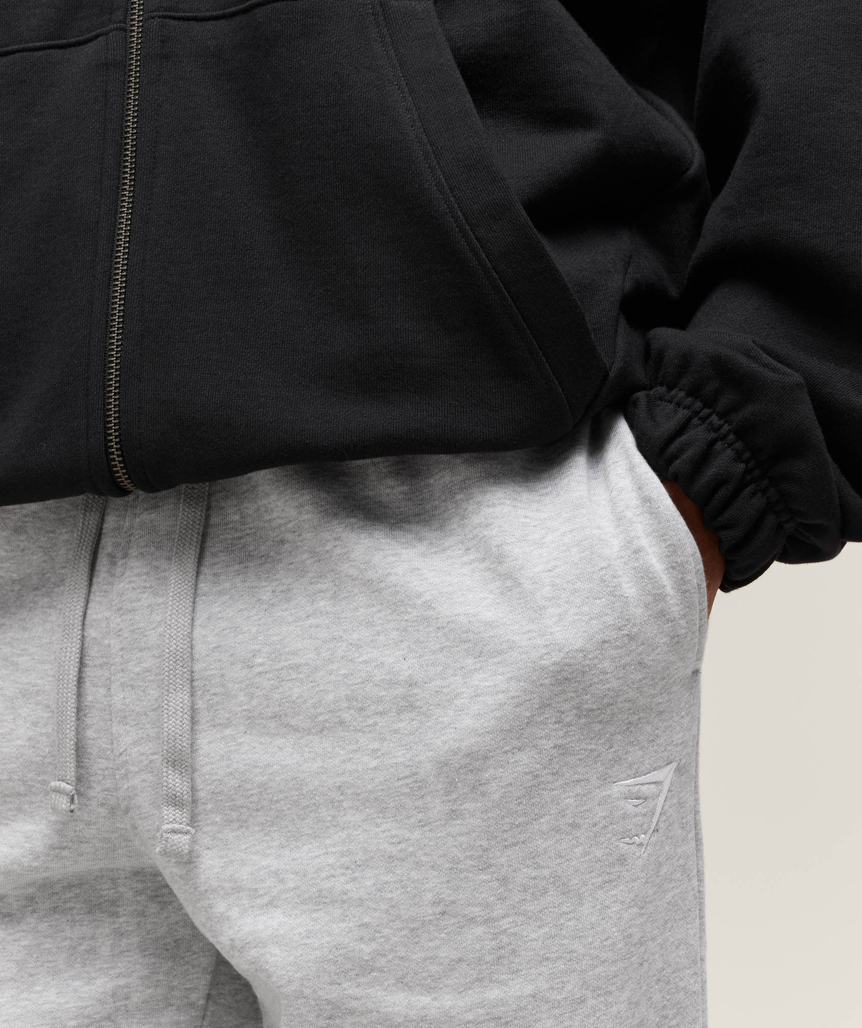 Crest Straight Leg Joggers - Light Grey Marl — imagem 4