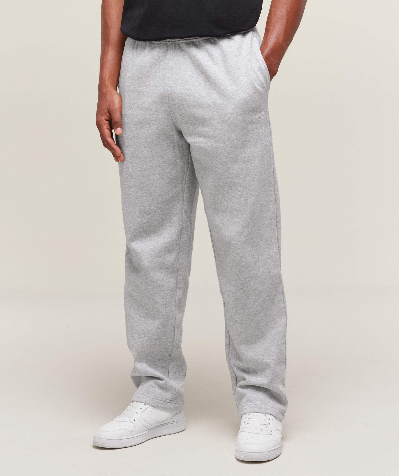 Crest Straight Leg Joggers - Light Grey Marl — imagem 1