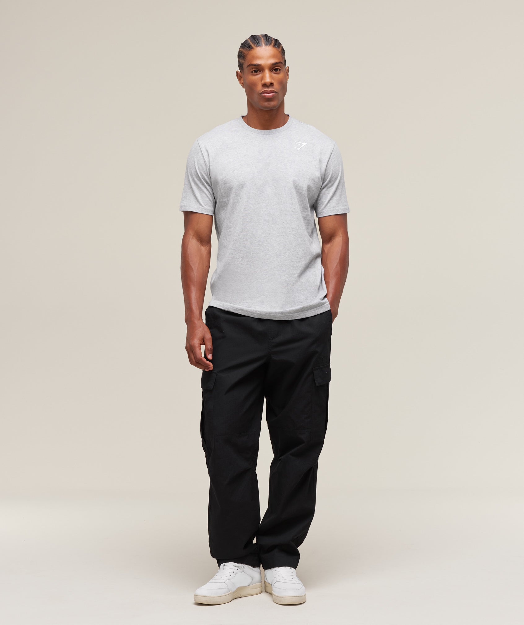 Crest T-Shirt - Light Grey Marl — imagem 4