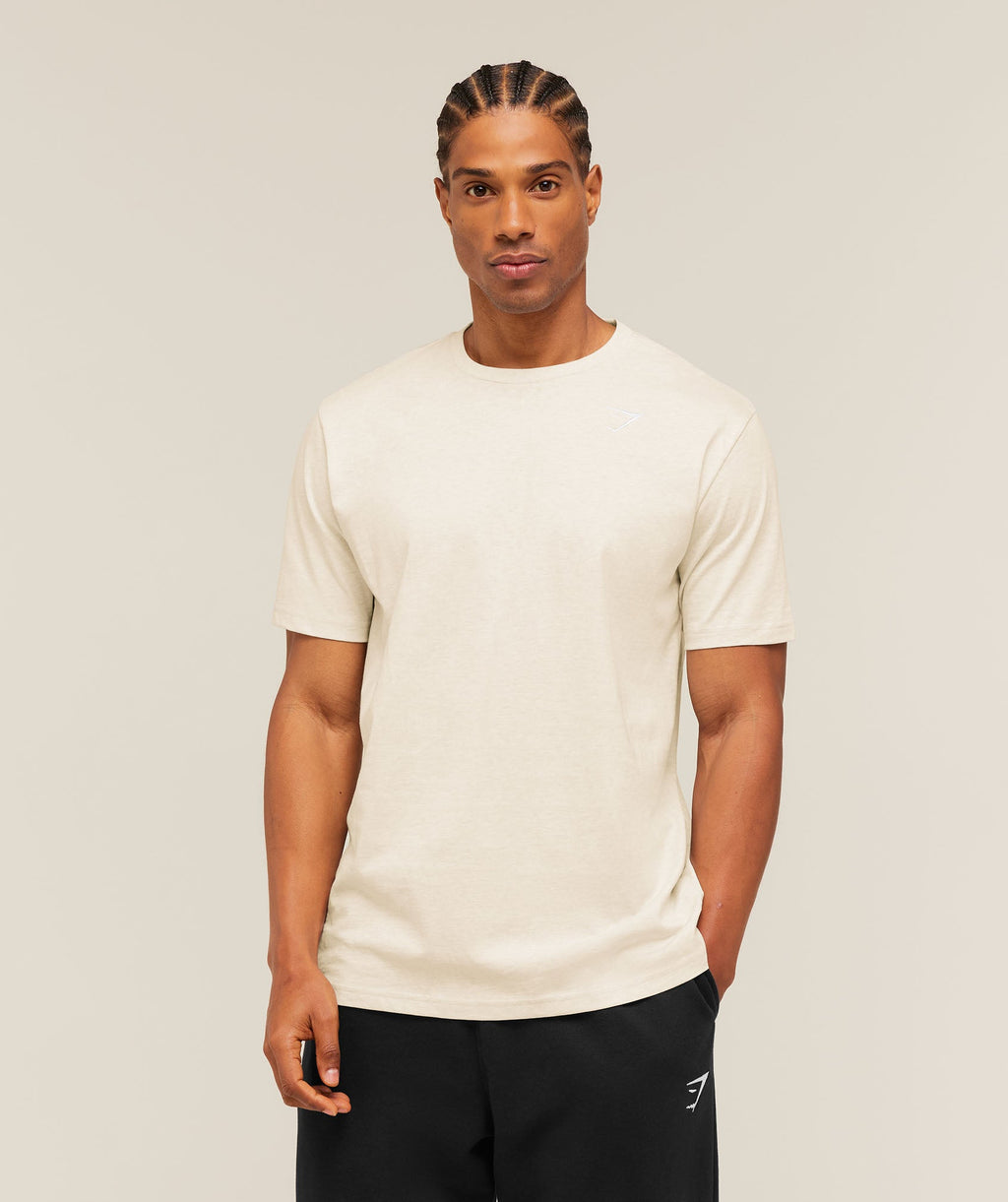 Crest T-Shirt - Bros Chalk Marl — imagem 1