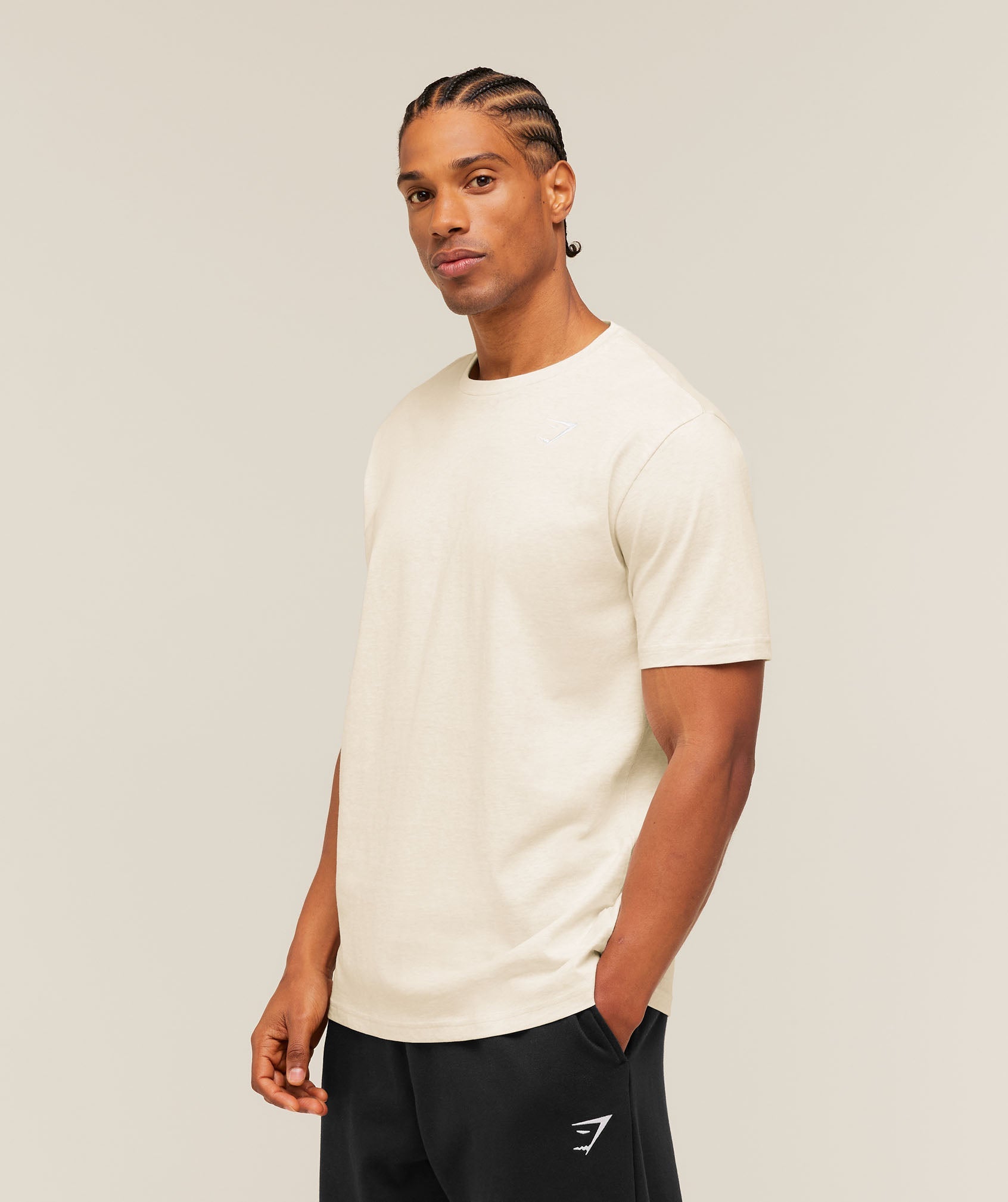 Crest T-Shirt - Bros Chalk Marl — imagem 3