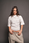 Darc Emblem Pump Cover In Cream - imagem 1