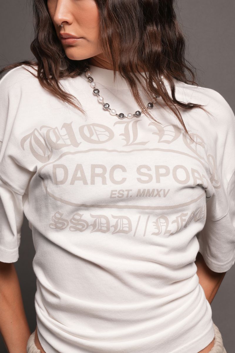 Darc Emblem Pump Cover In Cream - imagem 7