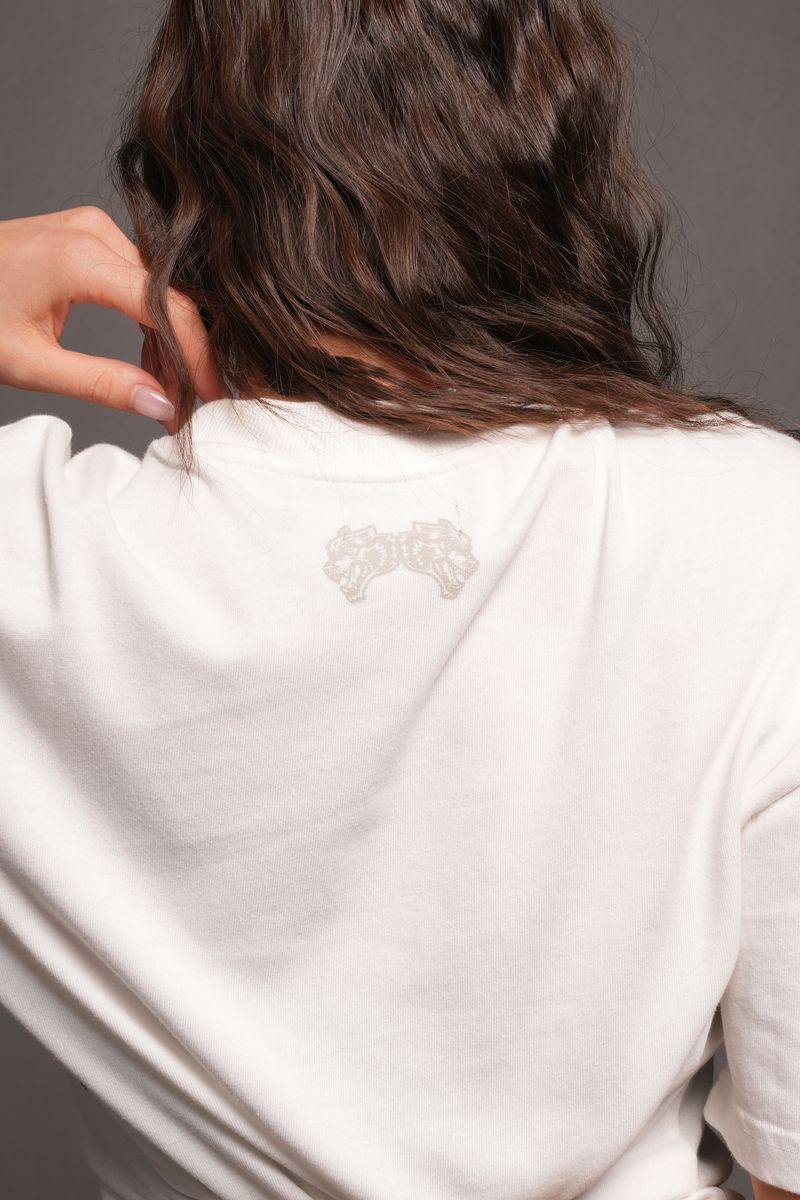 Darc Emblem Pump Cover In Cream - imagem 8