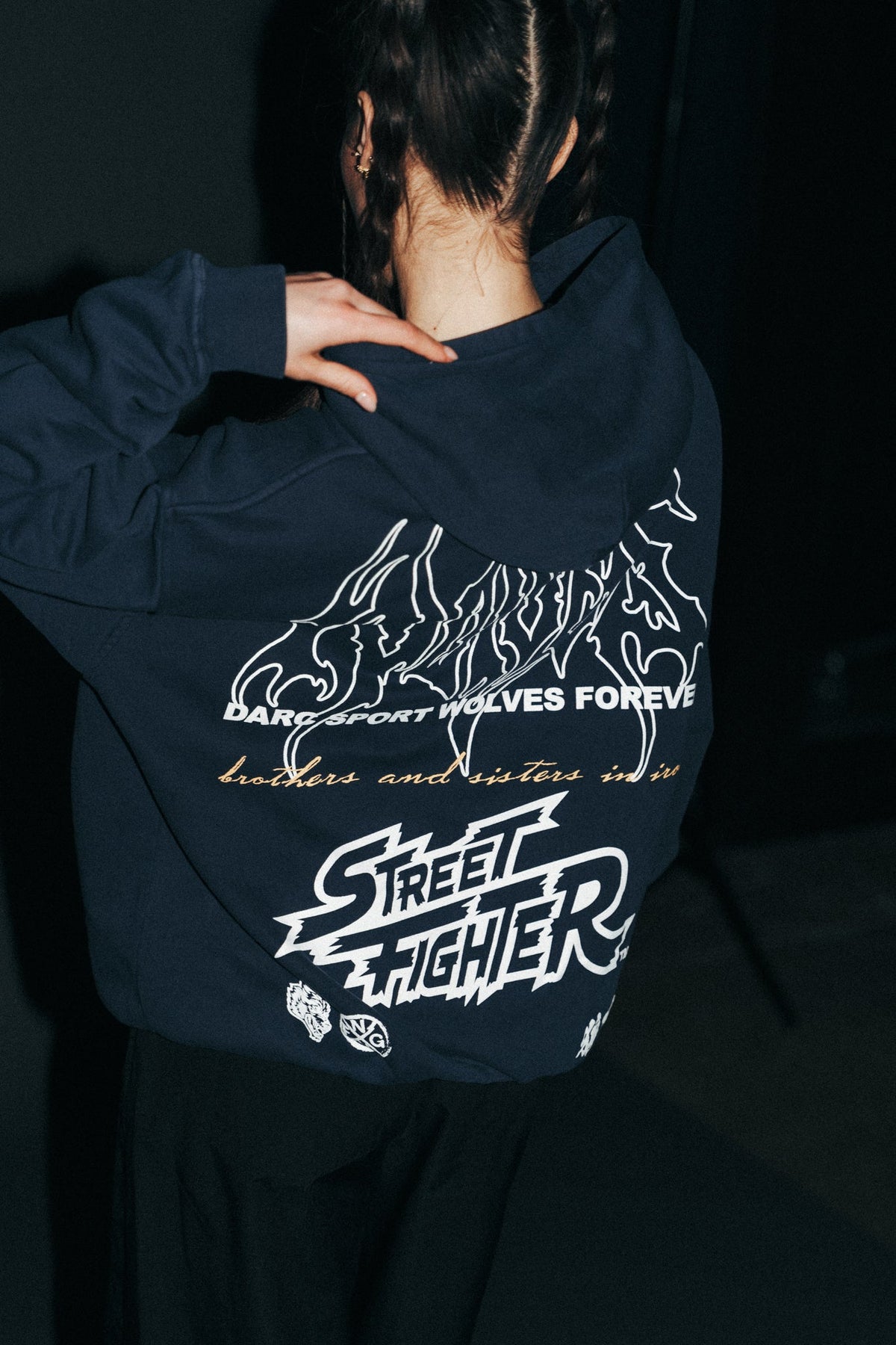 Final Boss "Pierce" Hoodie in Storm Blue - imagem 4