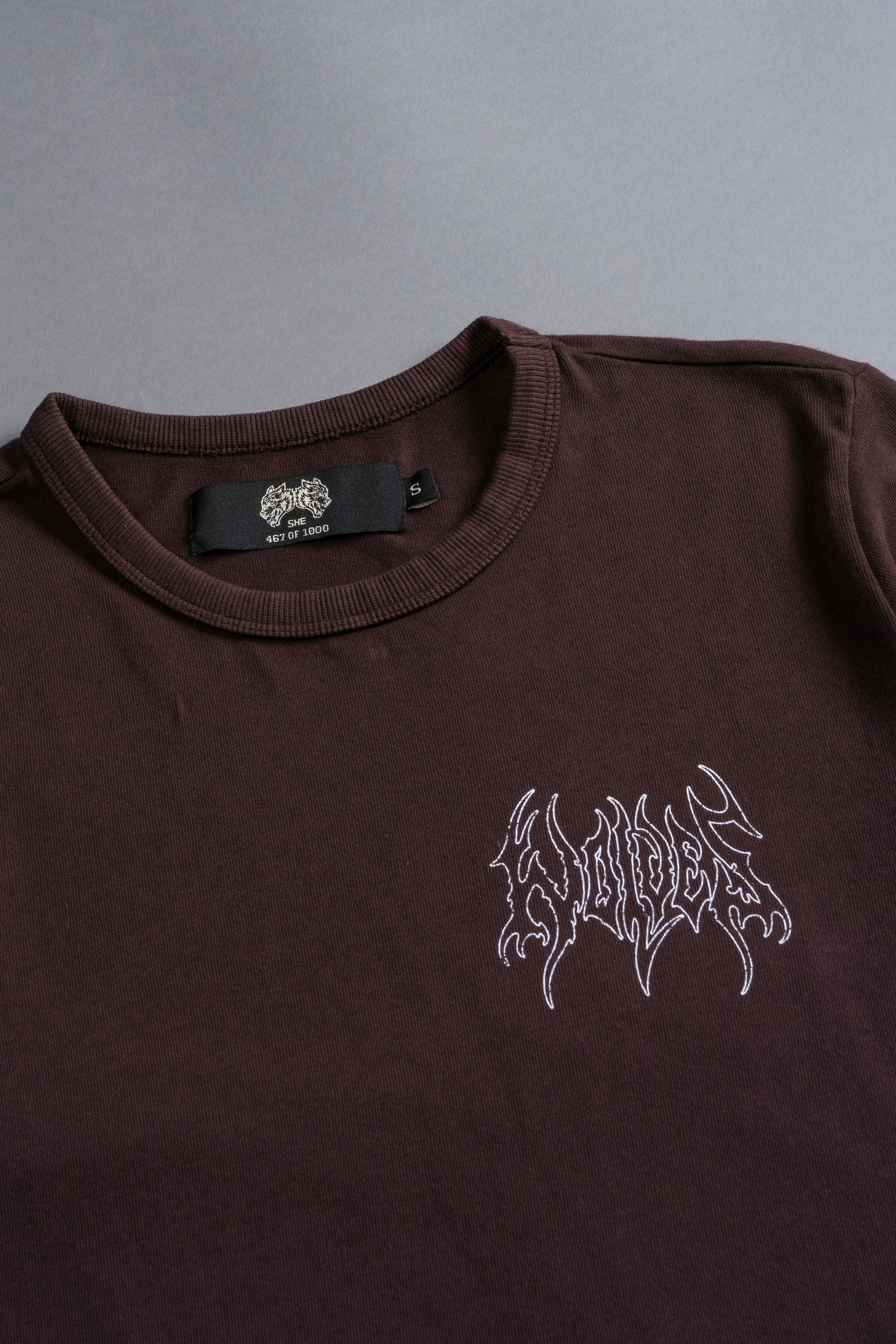 Close To The Heart "Timeless" Tee in Darc Garnet — imagem 8