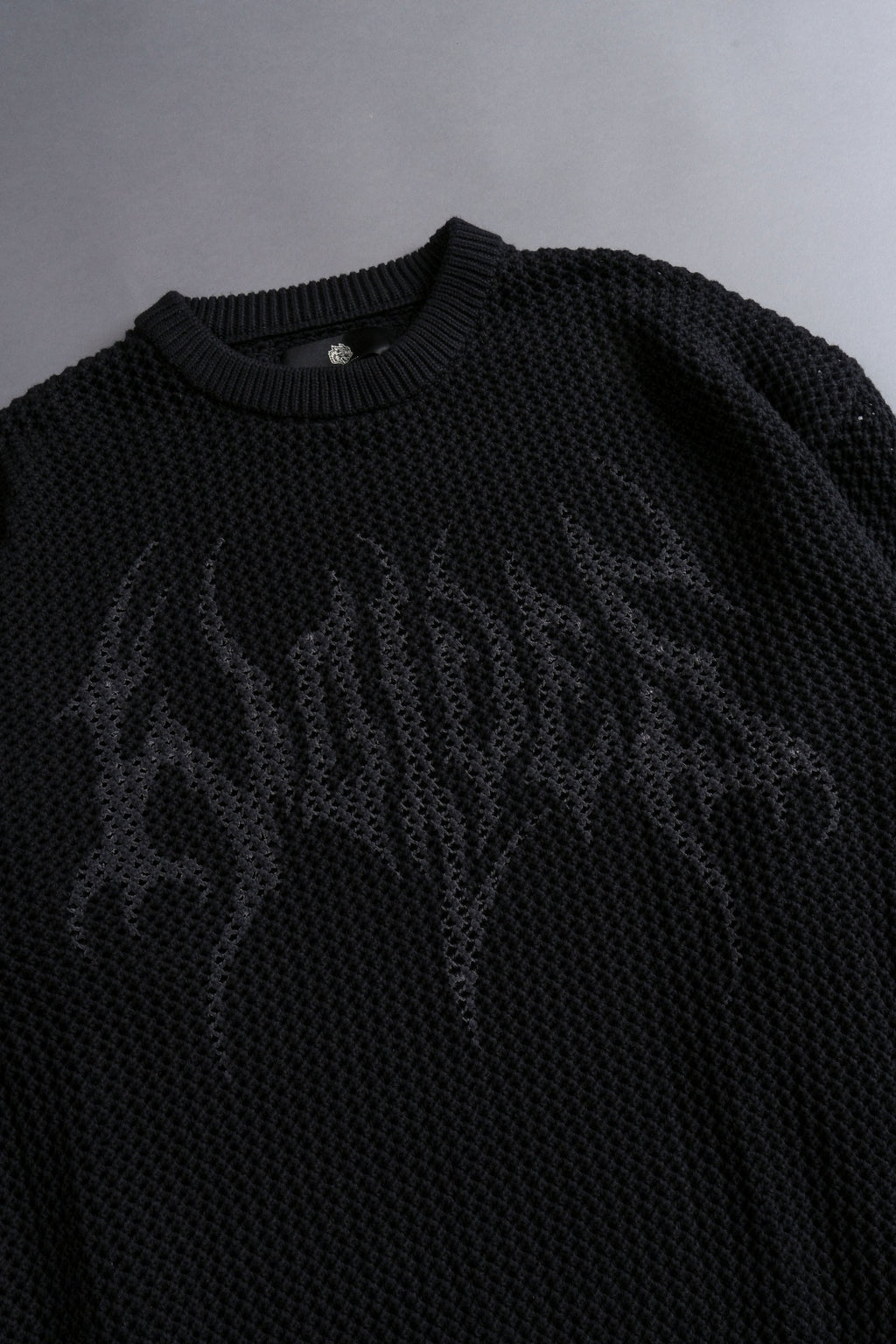 Origin Satva Knit L/S Crewneck in Black — imagem 6