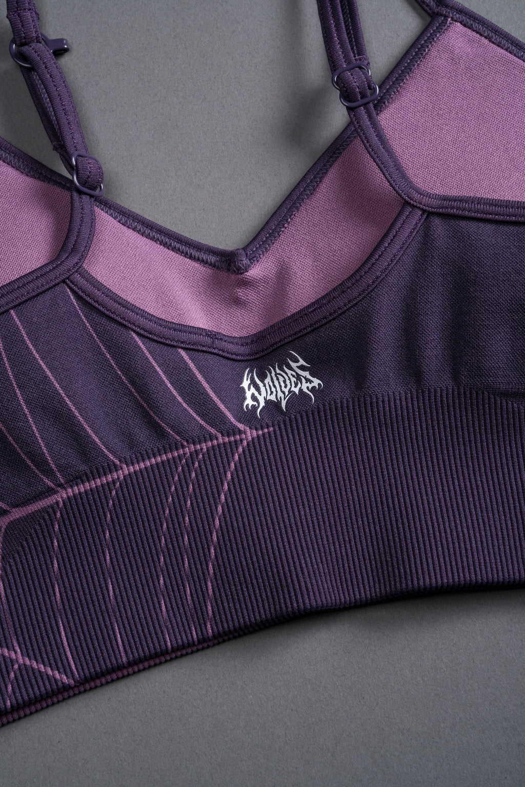 Hesh "Everson Seamless" Sports Bra in Purple Night Web - imagem 6