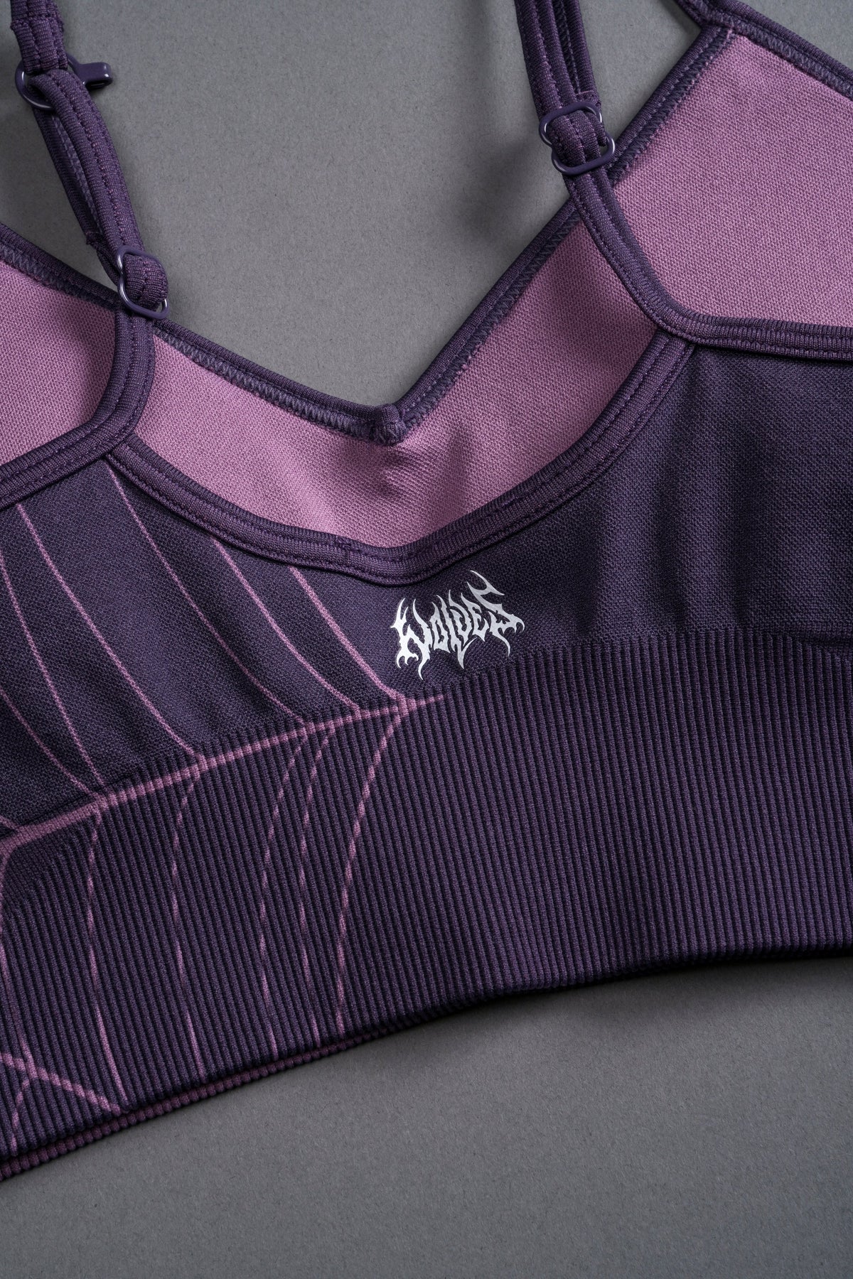 Hesh "Everson Seamless" Sports Bra in Purple Night Web - imagem 6
