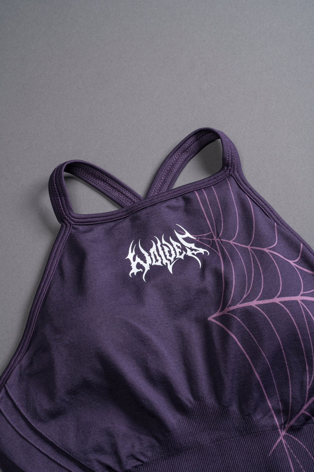Hesh "Everson Seamless" High Neck Bra in Purple Night Web — imagem 8
