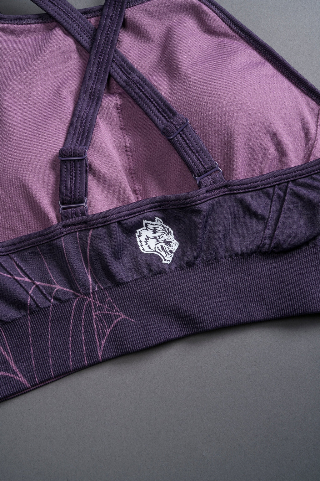 Hesh "Everson Seamless" High Neck Bra in Purple Night Web — imagem 6