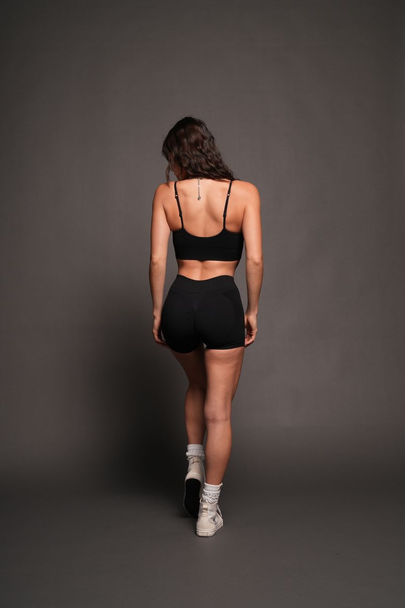 Dual Everson Seamless Sports Bra In Black - imagem 4