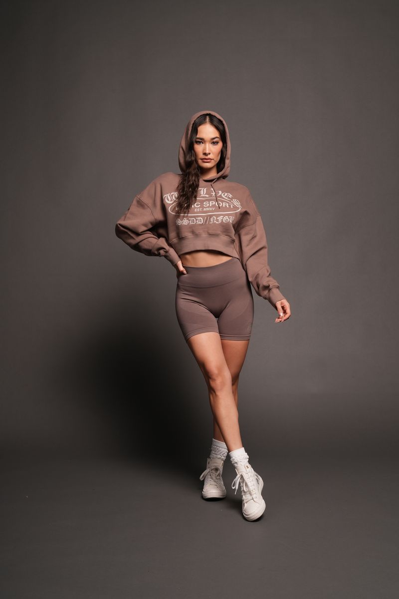 Darc Emblem Ava Hoodie In Mojave Brown - imagem 2