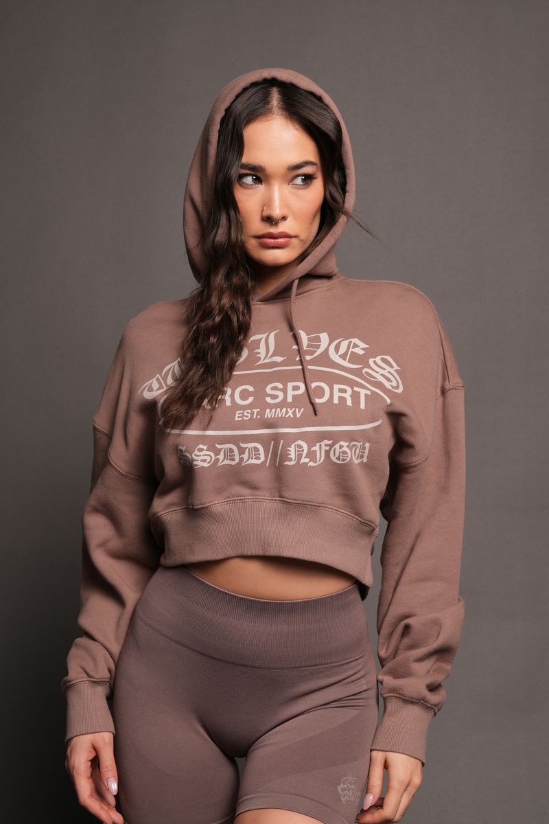 Darc Emblem Ava Hoodie In Mojave Brown - imagem 1