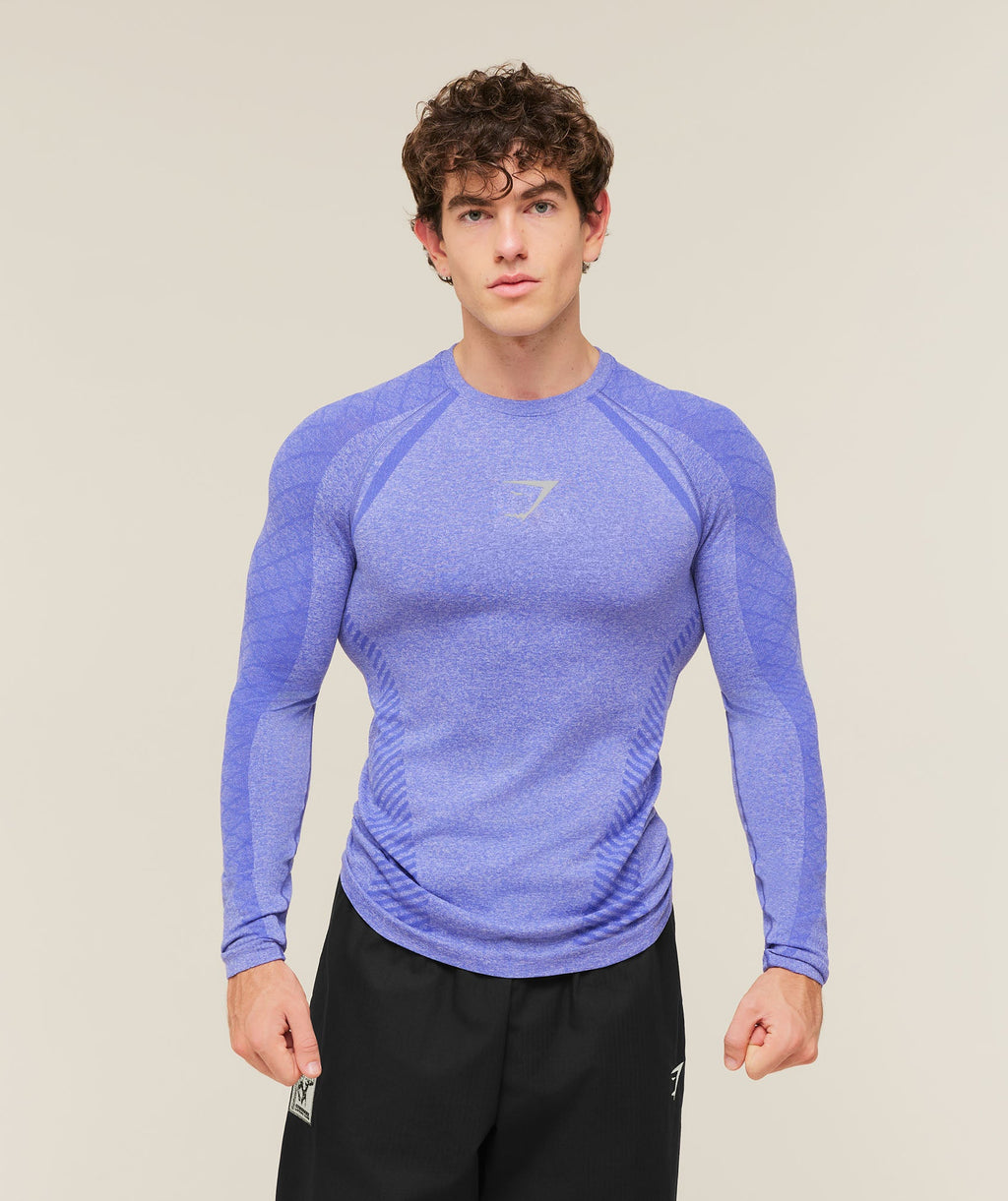 Devant Seamless Long Sleeve T-Shirt - Amethyst — imagem 1
