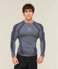 Devant Seamless Long Sleeve T-Shirt - Heavy Blue — imagem 1