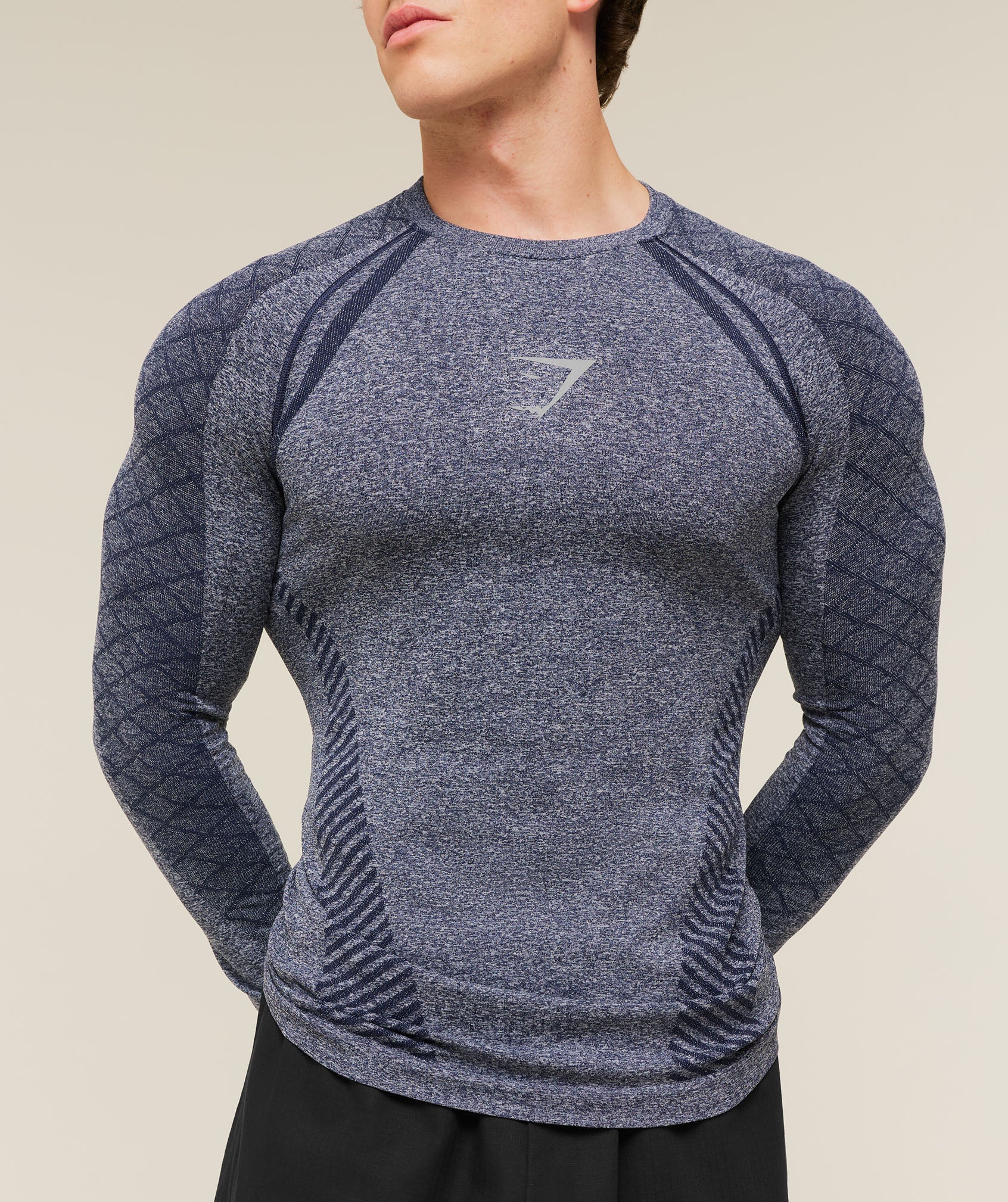 Devant Seamless Long Sleeve T-Shirt - Heavy Blue — imagem 6