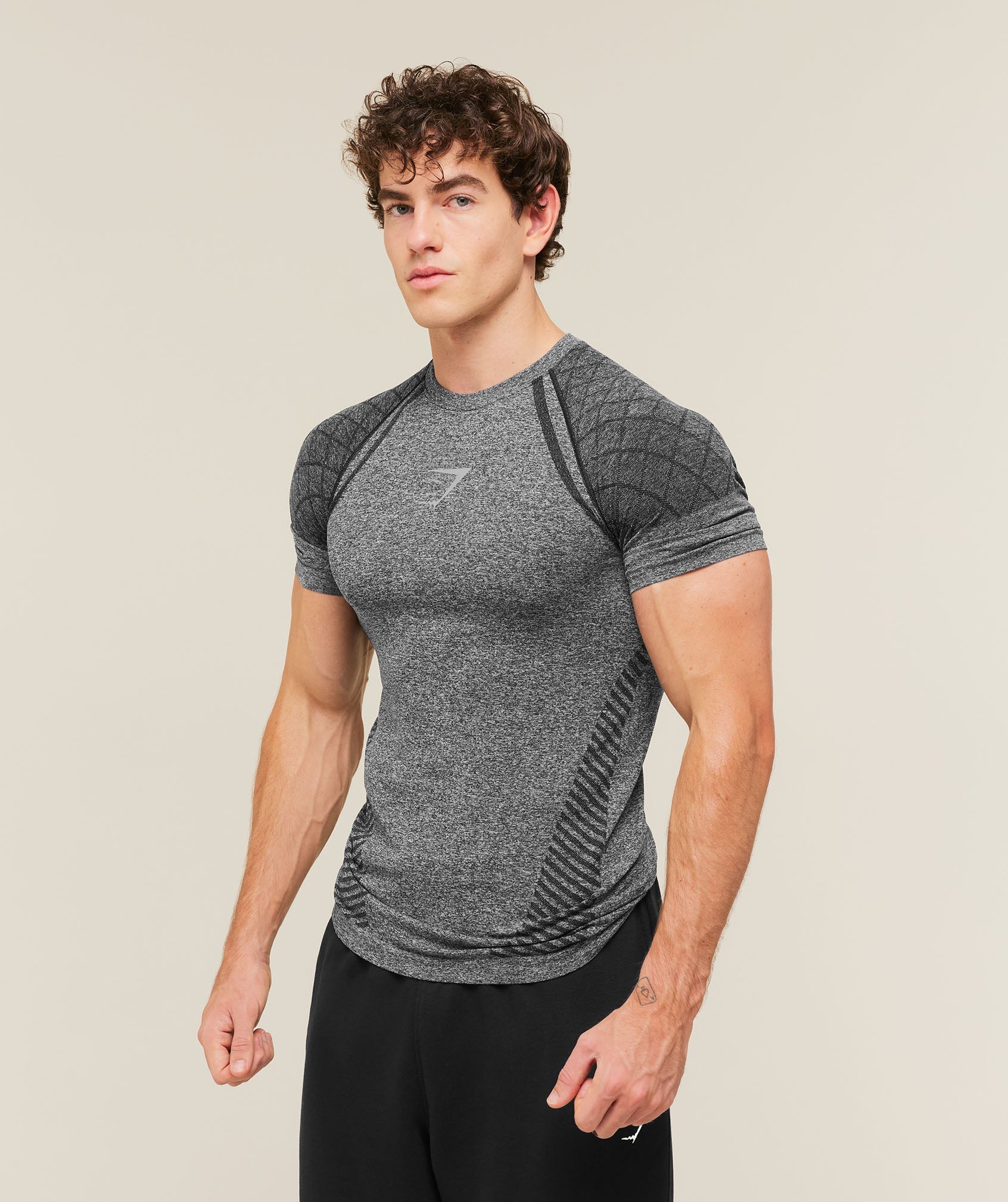 Devant Seamless T-Shirt - Black — imagem 3