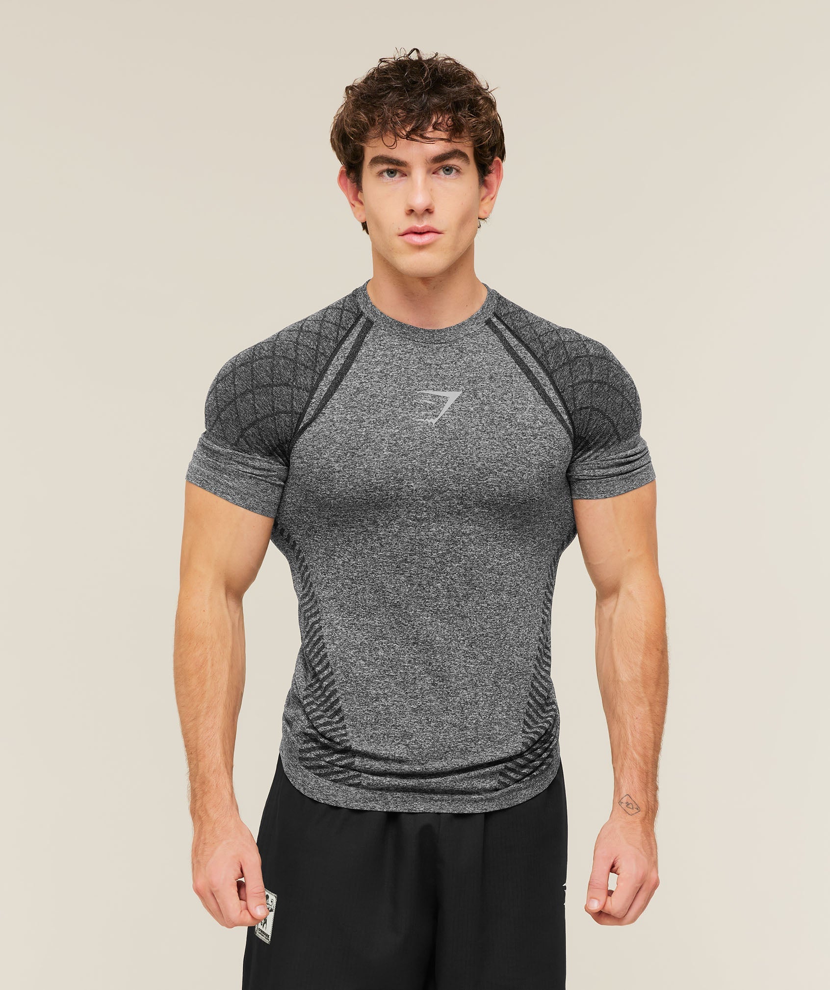 Devant Seamless T-Shirt - Black — imagem 1