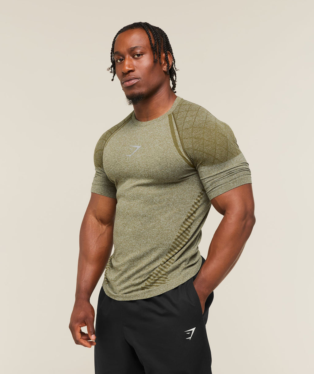Devant Seamless T-Shirt - Canvas Green — imagem 3