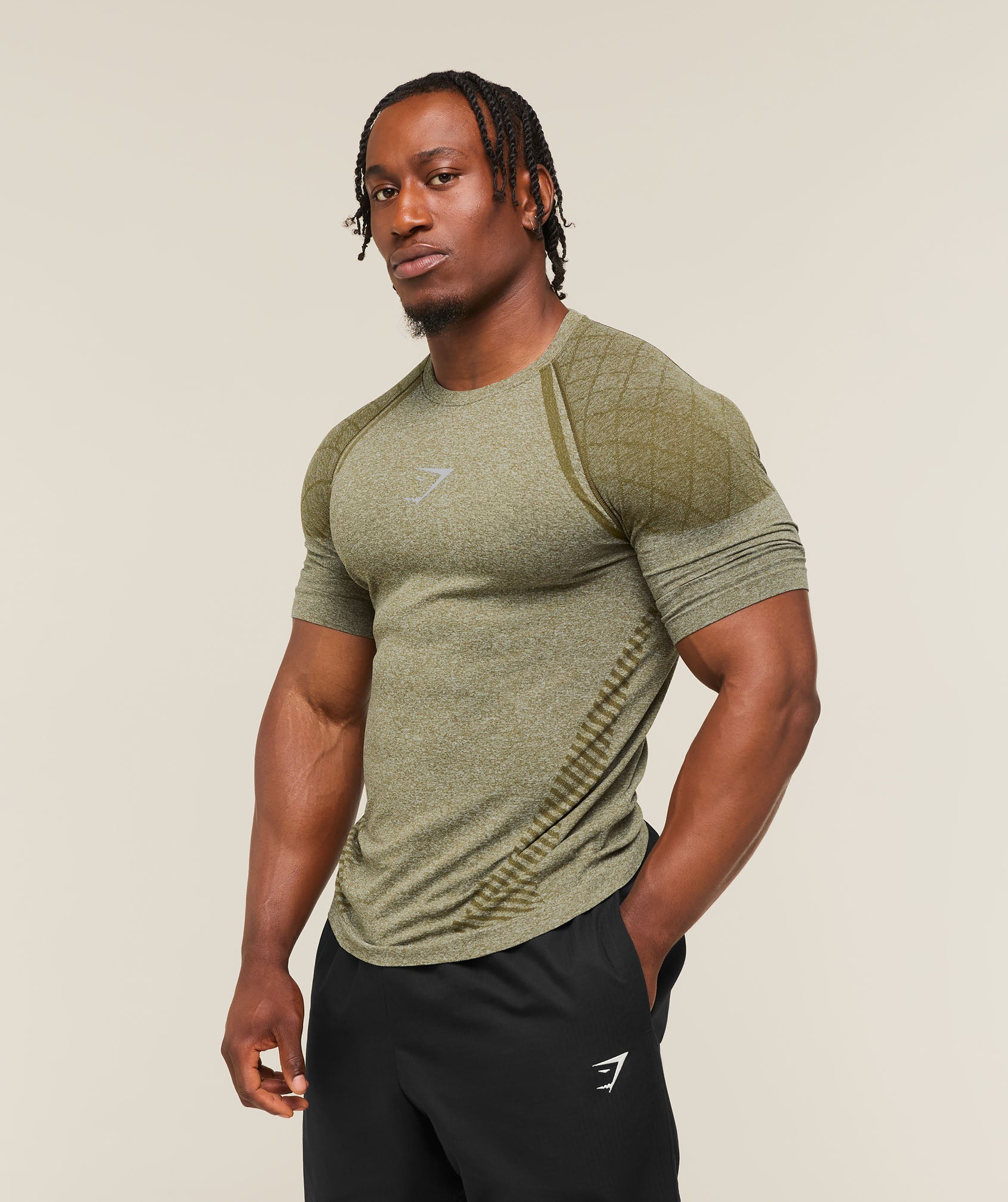 Devant Seamless T-Shirt - Canvas Green — imagem 3