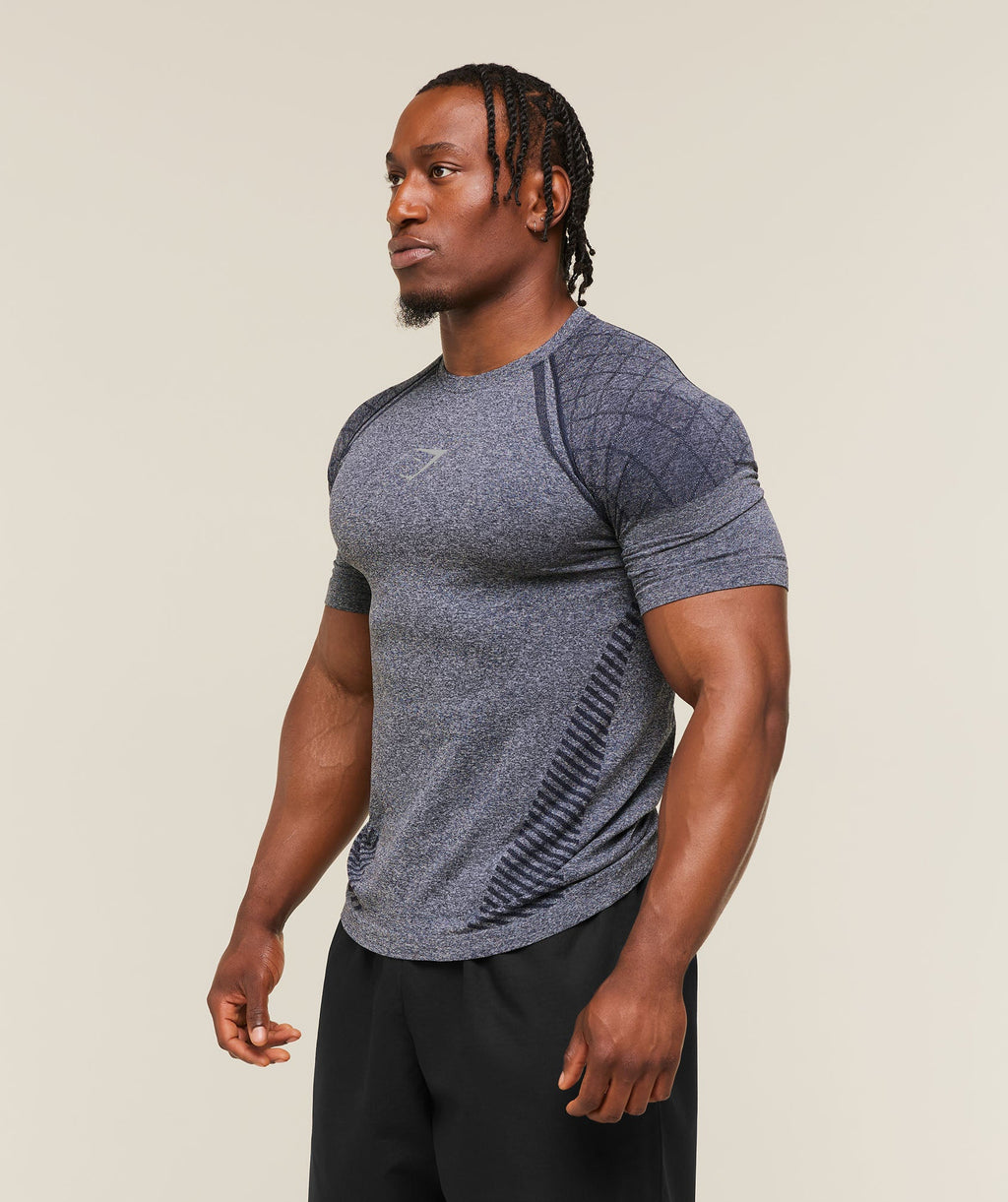 Devant Seamless T-Shirt - Heavy Blue — imagem 4