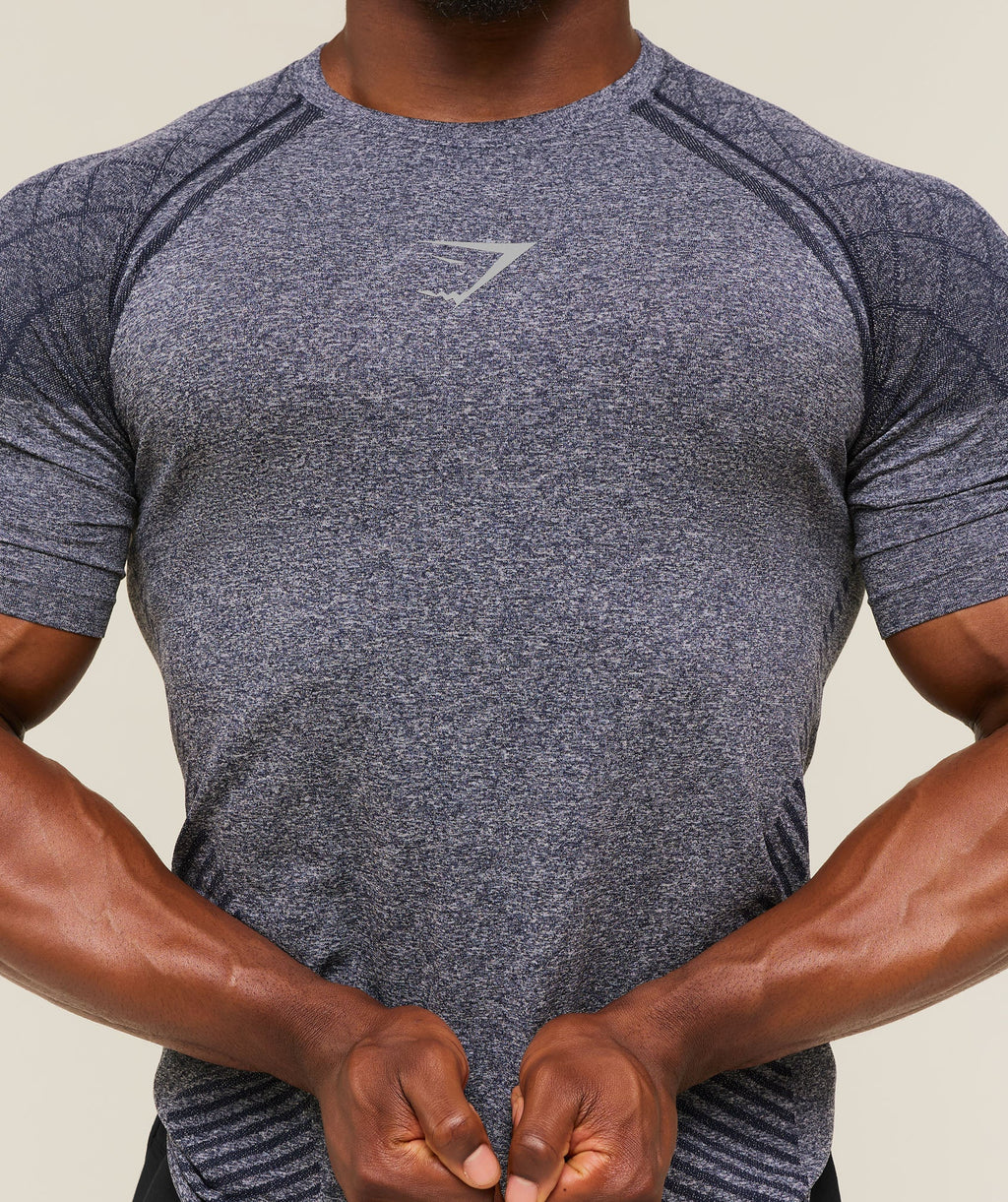Devant Seamless T-Shirt - Heavy Blue — imagem 7