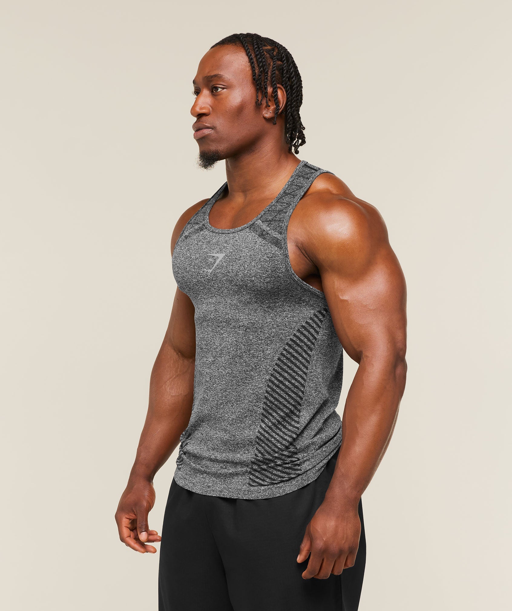 Devant Seamless Tank - Black — imagem 3