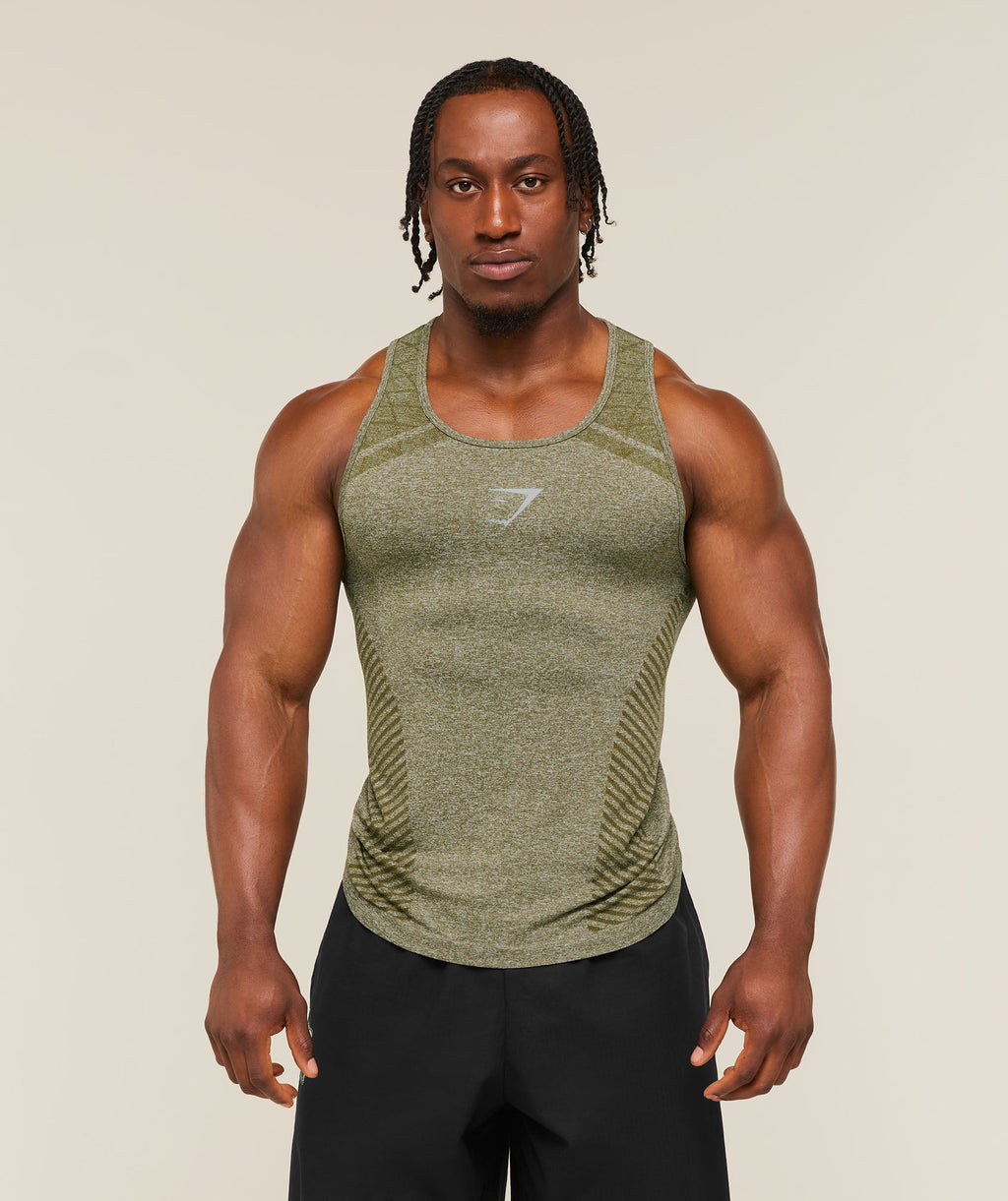 Devant Seamless Tank - Canvas Green — imagem 1