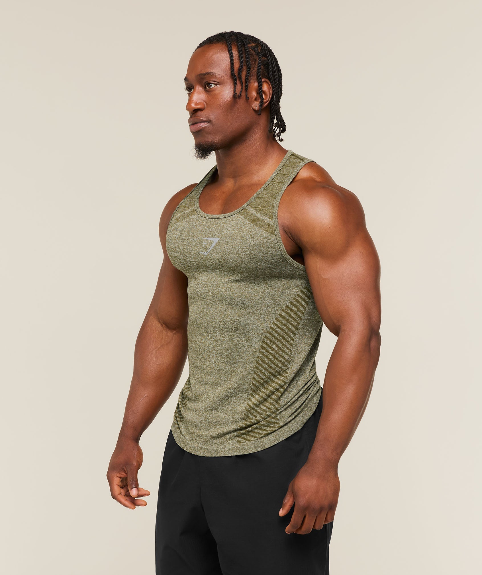 Devant Seamless Tank - Canvas Green — imagem 3