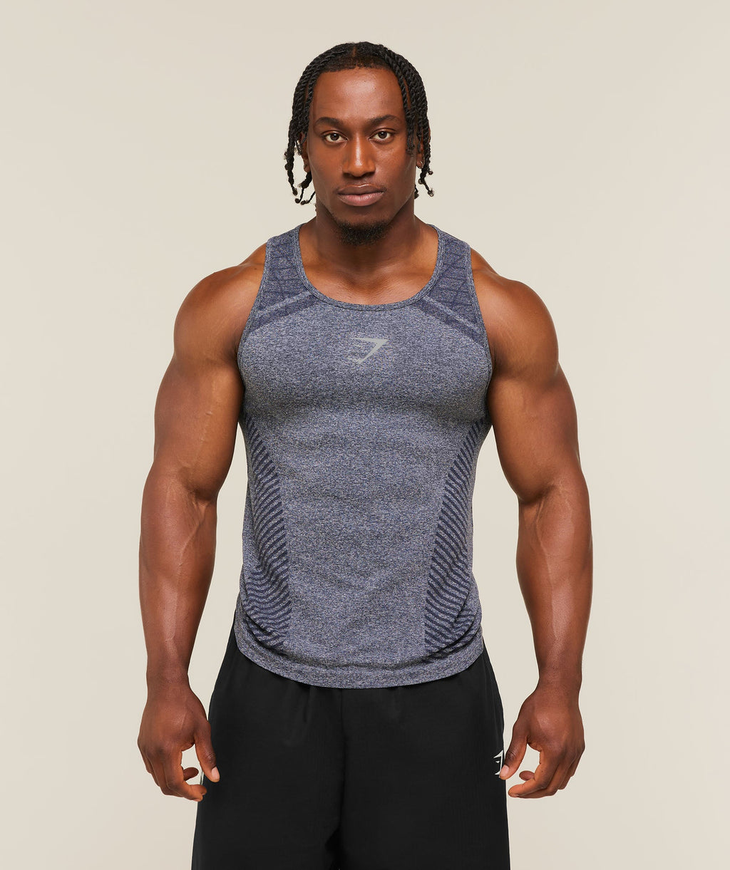 Devant Seamless Tank - Heavy Blue — imagem 1