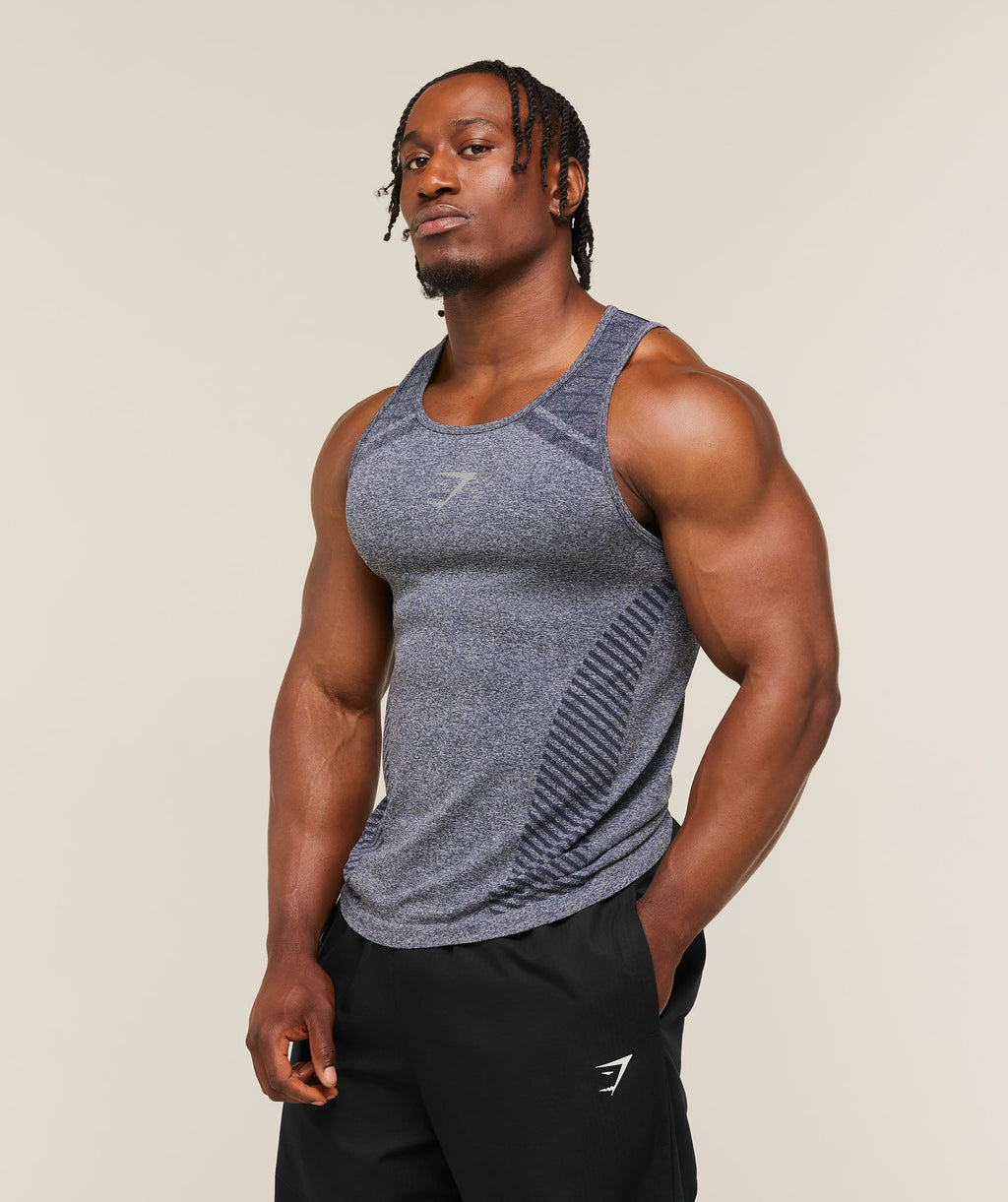 Devant Seamless Tank - Heavy Blue — imagem 3