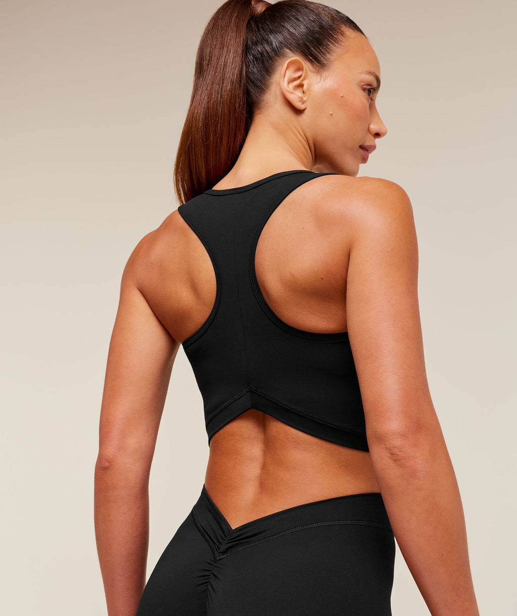 Lifting Dipped Crop Tank - Black — imagem 6