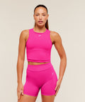 Lifting Dipped Crop Tank - Super-Set Pink — imagem 1