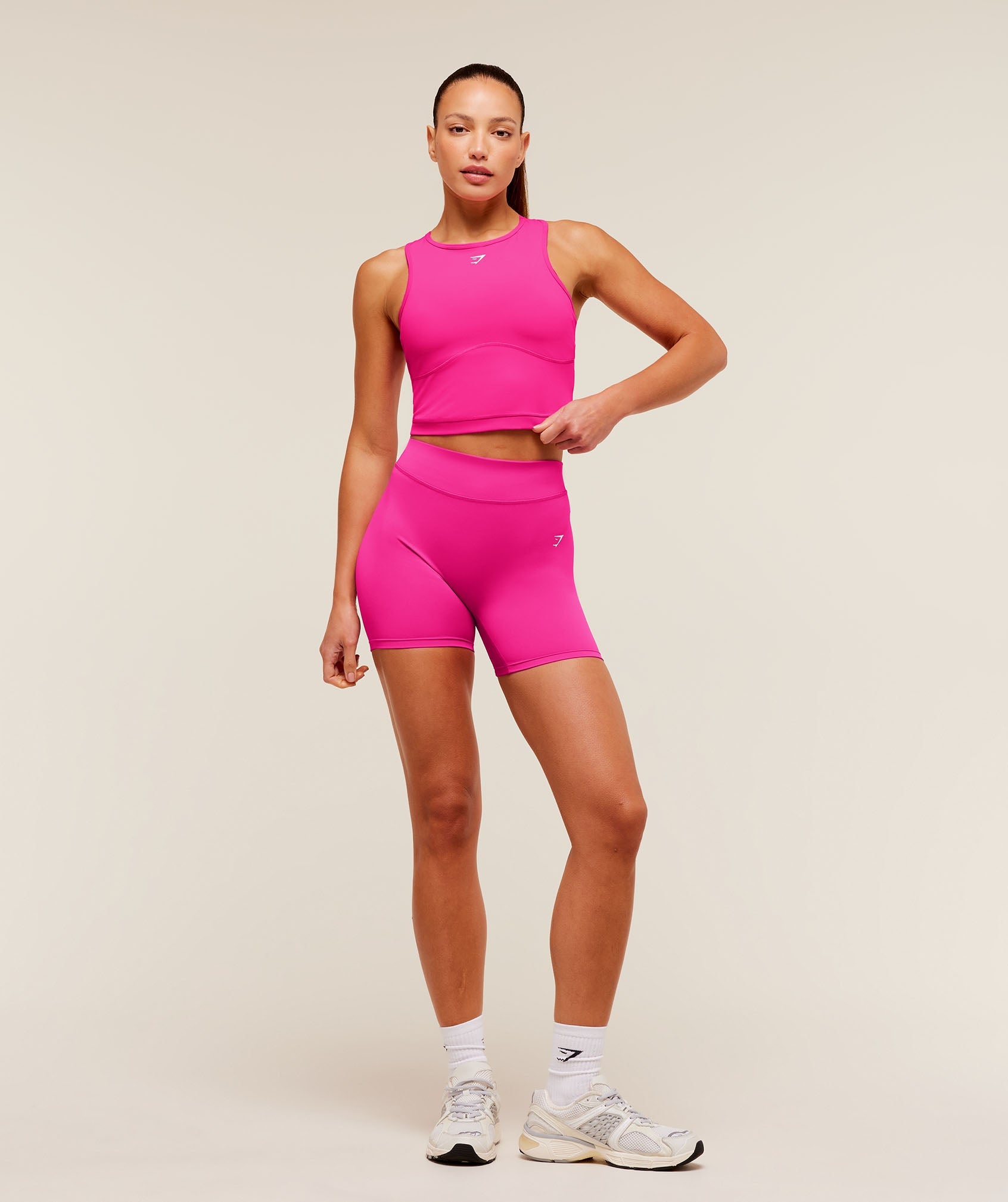 Lifting Dipped Crop Tank - Super-Set Pink — imagem 4