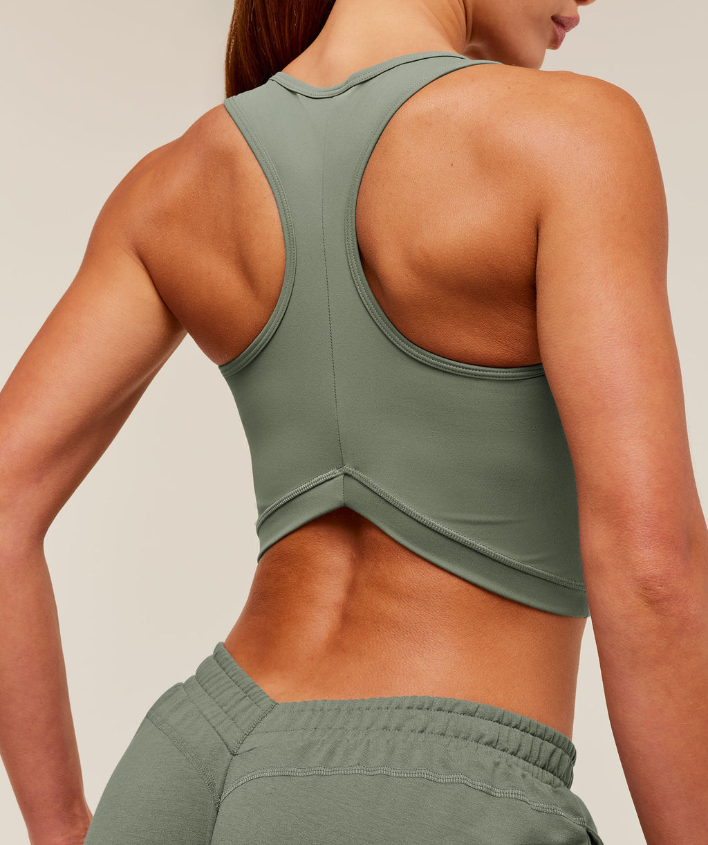 Lifting Dipped Crop Tank - Unit Green — imagem 5