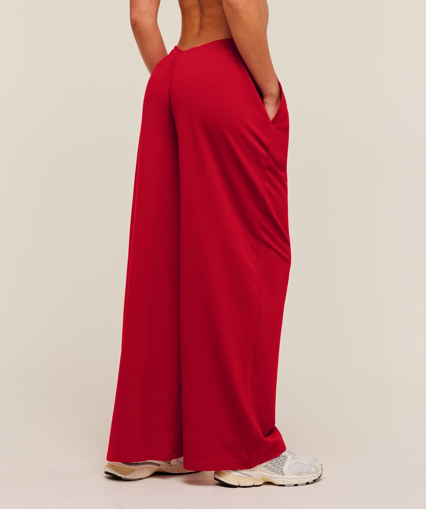 Lifting Dipped Waistband Pants - Carmine Red — imagem 1
