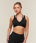 Double Layer Medium Support Sports Bra - Black — imagem 1