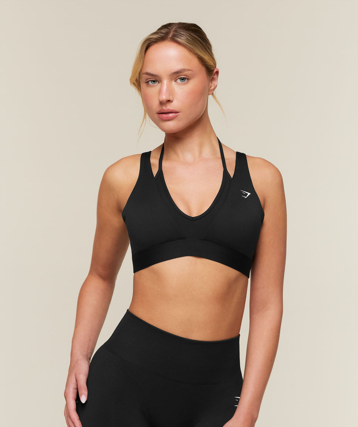 Double Layer Medium Support Sports Bra - Black — imagem 1