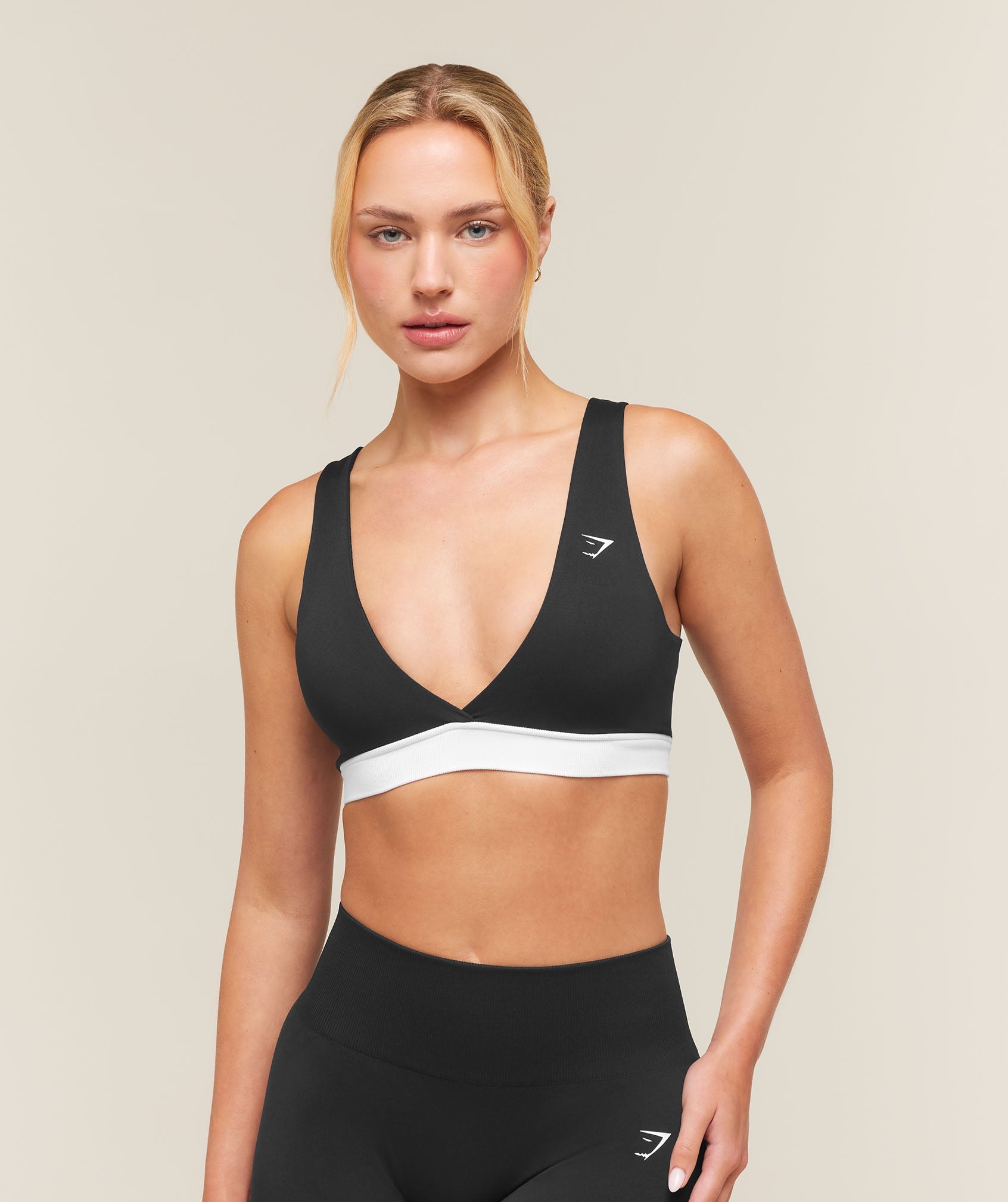 Everyday Seamless Contrast Bra - Black — imagem 1