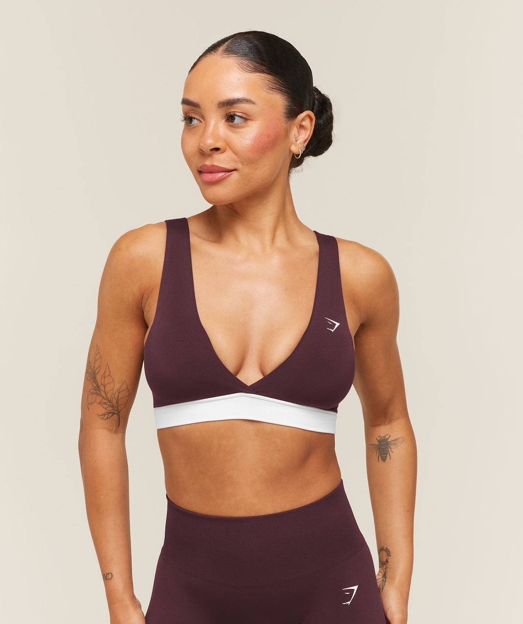 Everyday Seamless Contrast Bra - Cherry Purple — imagem 1