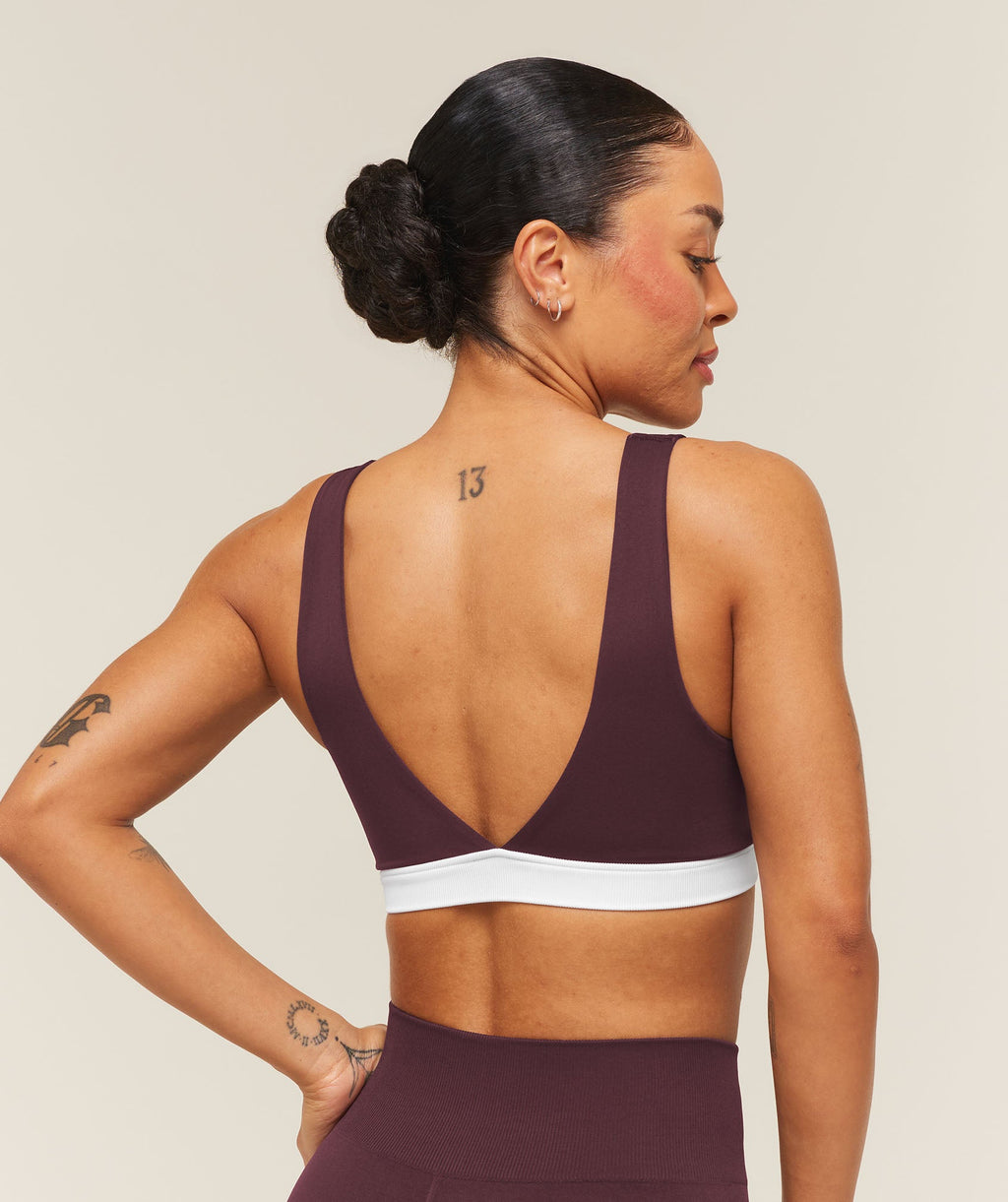 Everyday Seamless Contrast Bra - Cherry Purple — imagem 2